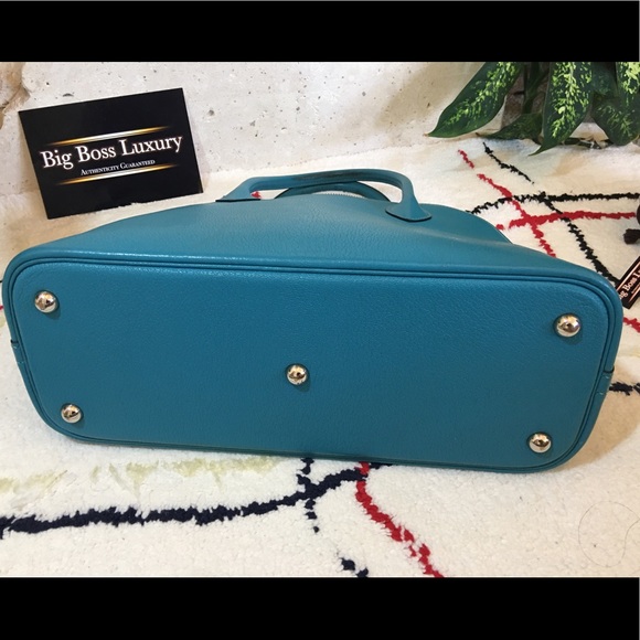 ❌SOLD❌Authentic Hermes Chevre Mysore Bolide31 Turquoise - Picture 8 of 12
